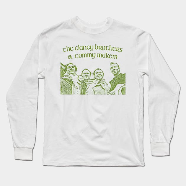 The Clancy Brothers & Tommy Makem Long Sleeve T-Shirt by CultOfRomance